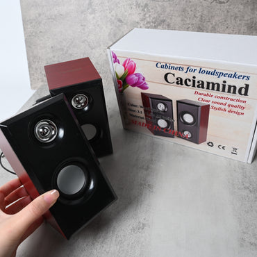 Caciamind High-Performance Speaker Cabinet Clear Sound Enclosure for Home