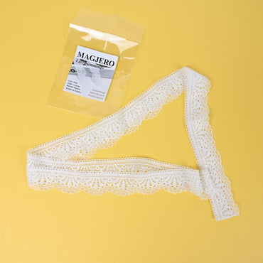 MAGJERO Decorative Lace Trim for Clothing, Edging, and Crafts, Soft Durable Lace Trim for DIY Garments and Home Décor