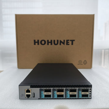 HOHUNET Gigabit Ethernet Switch, Unmanaged Plug & Play Network Splitter, Durable Metal Housing, Fanless Quiet Design, Desktop/Wall Mounting, Home Office Small Business Network Hub