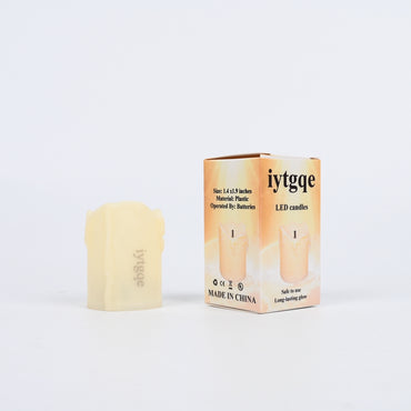 iytgqe Yellow LED Candles with Black Core Realistic Flameless Teardrop LED Candles for Home Decor