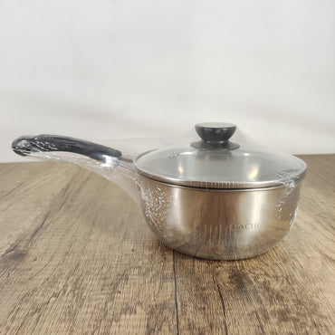 CHACHO High-Quality Stainless Steel Cooking Pot – Durable Construction & Modern Design, 6.2 Inches, Silver