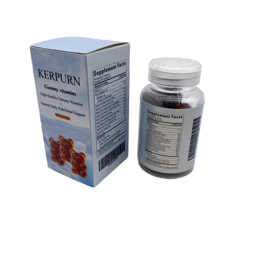 KERPURN Gummy vitamins-Delicious Fruit Flavor Daily Nutrition Supplement for Adults & Kids