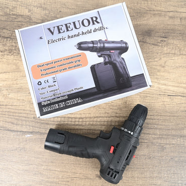 VEEUOR Black Warrior 198tV Handheld Electric Drill Dual-Speed Impact Drill with Ergonomic Grip