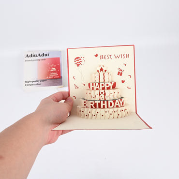 AdiuAdui Printed Birthday Greeting Cards with Envelopes for All Ages