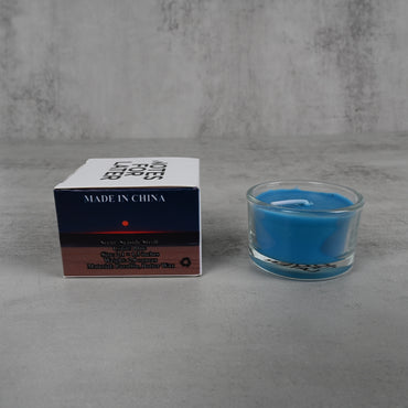 NOTES FOR LATER Beach Walk Scented Candle in Blue Coastal Soy Wax Candle with Ocean Breeze Fragrance