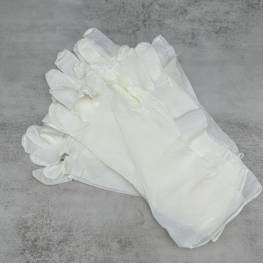 NifengJieyi Disposable Latex Gloves, Powder Free, Medical Grade, Medium Size (Box of 100)