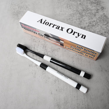 Aiorrax Oryn Toothbrushes for Adults Premium PBT Soft Bristles Gentle Thorough Plaque Removal