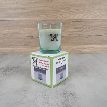 NOTES FOR LATER Natural Soy Wax Perfumed Candle Long-Lasting Burn for Relaxation & Stress Relief