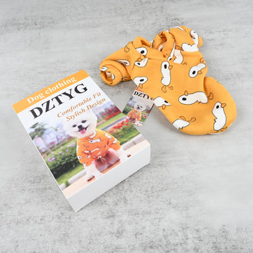 DZTYG Small Dog Clothing Soft Polyester Pet Apparel Warm Stylish Outfit