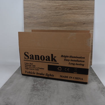 Sanoak Universal Vehicle Brake Lights High‑Visibility LED Brake Lights, Weather‑Resistant & Easy to Install