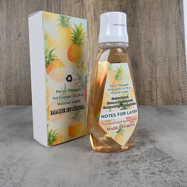 NOTES FOR LATER Fresh Pineapple Flavor Non-Medicated Mouth Washes - Fluoride & Probiotic Oral Rinse for Daily Fresh Breath & Healthy Teeth