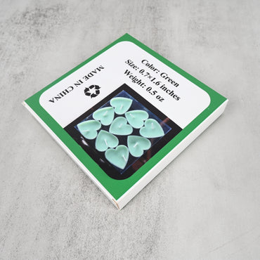 NOTES FOR LATER Heart-Shaped Confession Candles Green Romantic Candle for Gift & Evening Ambiance
