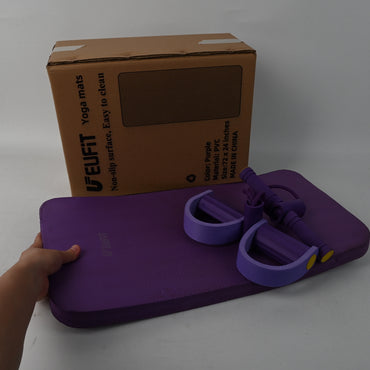 UEUFiT Yoga Mats Purple Non Slip High Quality Durable Portable for Yoga Pilates and Floor Exercise