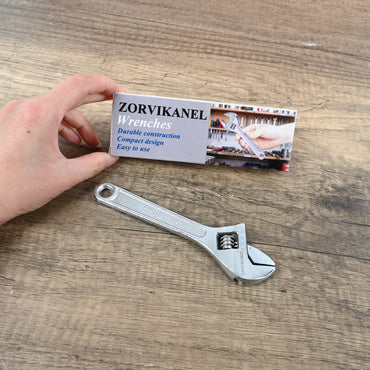 ZORVIKANEL 6-Inch Mini Wrench Compact Adjustable Wrench for Tight Spaces, Durable Tool for DIY & Repairs