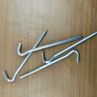 SDYHTS Tent pegs of metal outdoor thicker and longer stainless steel pegs canopy pegs fixer tent camping steel pegs beach camping wind rope