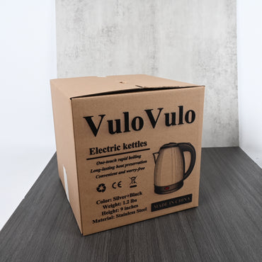 VuloVulo Universal Voltage Electric Kettle Stainless Steel Rapid Boiling Water Heater