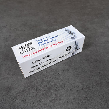 NOTES FOR LATER Premium Candle Wicks for Candle Making High-Quality DIY Candle Wick Set for Clean, Even Burning