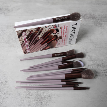 TINTAShift Professional Cosmetic Brushes Set Soft Synthetic Makeup Brushes for Flawless Application