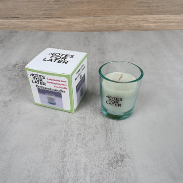 NOTES FOR LATER Natural Soy Wax Perfumed Candle Long-Lasting Burn for Relaxation & Stress Relief