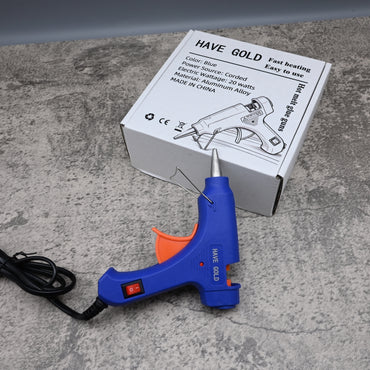 HAVE GOLD Hot Melt Glue Guns 20 Watt Corded Electric Blue High Strength Bonding Quick Heat