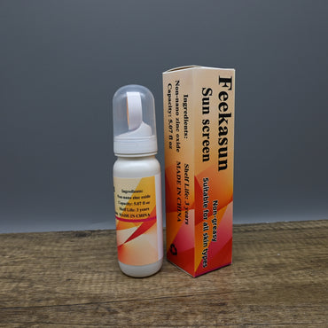 Feekasun Sunscreen Spray SPF 50 Broad Spectrum UVA UVB Protection Water Resistant Non Greasy for Face Body