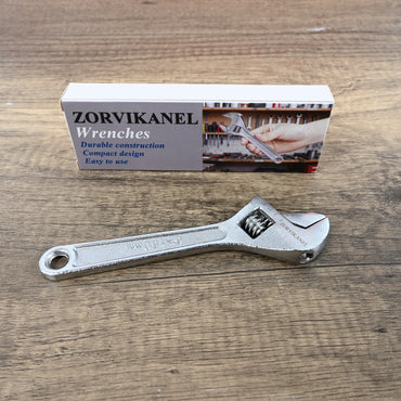 ZORVIKANEL 6-Inch Mini Wrench Compact Adjustable Wrench for Tight Spaces, Durable Tool for DIY & Repairs