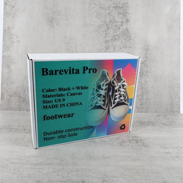 Barevita Pro Footwear White Canvas Casual Running Shoes Breathable Comfortable Cushioning for Fitness Enthusiasts Daily Wear