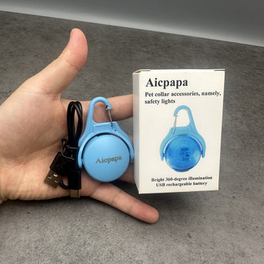 Aicpapa Pet Collar Accessories Safety Lights LED Rechargeable Rotating Clip On Light For Dogs And Cats Waterproof Night Walking Light