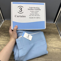 3 Blackout Curtains - Light Blocking Window Drapes for Bedroom and Living Room