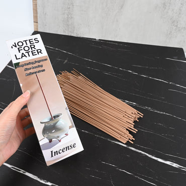 NOTES FOR LATER Natural Aromatherapy Incense Sticks Calming Scent for Meditation, Yoga & Home Relaxation