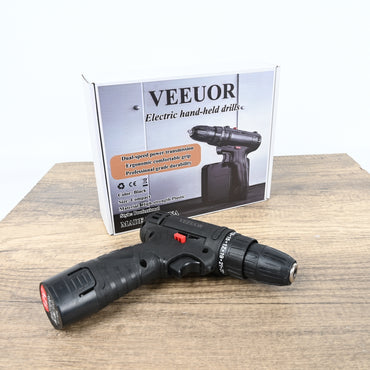 VEEUOR Black Warrior 198tV Handheld Electric Drill Dual-Speed Impact Drill with Ergonomic Grip