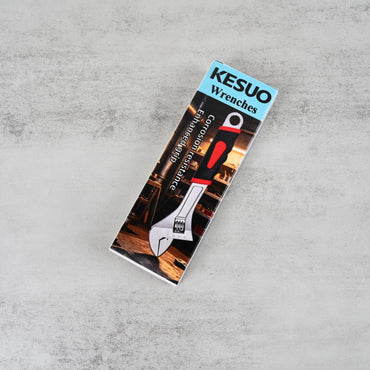 KESUO 6 Inch Adjustable Wrench Upgraded Non Slip Handle for DIY Professional Use