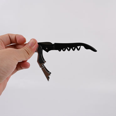 Zzzhouzhizuo Seahorse Wine Openers Multifunctional Bottle Opener Stainless Steel Black Wine Openers Decorative Bar Tool