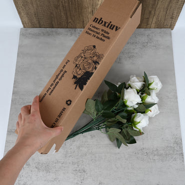 nbxiuv Lifelike Silk Artificial Flowers Bouquet No Maintenance Decorative Artificial Flowers for Home