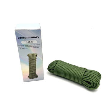 campmemory Ropes Green Nylon Rope 3mm Durable Anti Slip Wear Resistant
