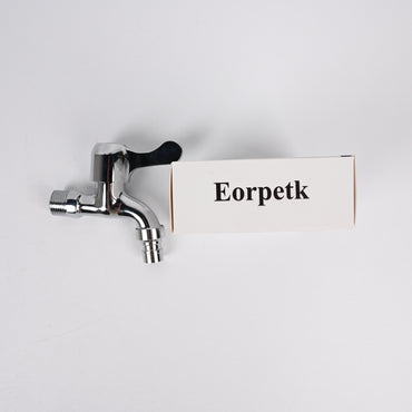 Eorpetk Stainless Steel Tap Water Faucets Universal Hot/Cold Quick-Open Washing Machine Tap Water Faucets