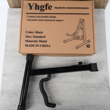Yhgfe Black Stands for Musical Instruments Guitar Stand for Bass Electric Acoustic Guitars