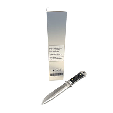 MANCODA Fixed blade knives 13cm Blade Fixed Blade Knives 200g With Leather Sheath And Wood Handle