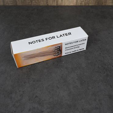 NOTES FOR LATER Eco-Friendly HTP-52 Candle Wicks for Lighting - High-Performance Cotton Wicks for Clean