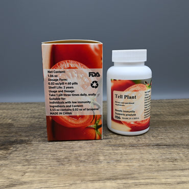 Tell Plant Dietary and Nutritional Supplements Tomato Lycopene Capsules High Concentration Immune Support