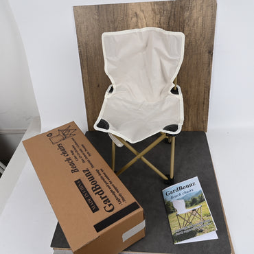 GardBounz Portable Folding Beach Chair Lightweight Outdoor Camping & Picnic Chair with Backrest
