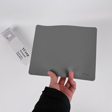YCxwp Professional Gray Mousepads Precision Tracking Surface Large Mousepads for Office and Gaming