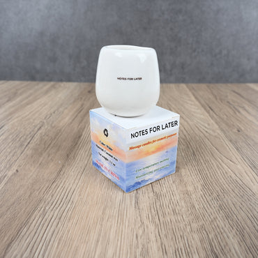 NOTES FOR LATER Low-Temperature Massage Candle in Ceramic Jar Moisturizing Coconut Wax Massage Candle for Cosmetic Skincare