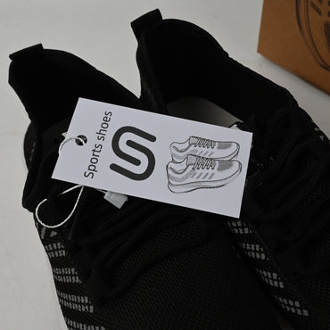 图形 Sports Shoes Black Breathable Versatile Soft Sole Casual Sneakers for Light Exercise and Everyday Wear