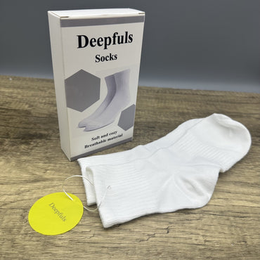 Deepfuls Premium Ankle Socks High-Quality Cotton Socks for Everyday Comfort – Breathable, Moisture-Wicking, and Designed for All-Day Wear
