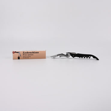 Zzzhouzhizuo Seahorse Wine Openers Multifunctional Bottle Opener Stainless Steel Black Wine Openers Decorative Bar Tool