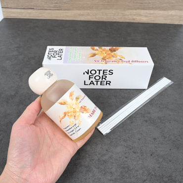 NOTES FOR LATER Gardenia Scented Reed Diffuser Yellow Flameless Home & Car Air Fragrance Diffuser