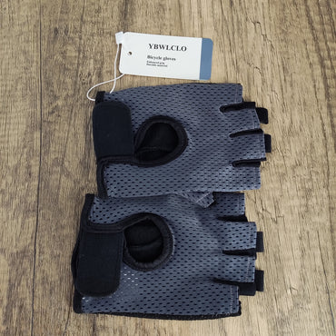 YBWLCLO Black Lycra Cycling Gloves | Medium Size | Comfortable & Durable