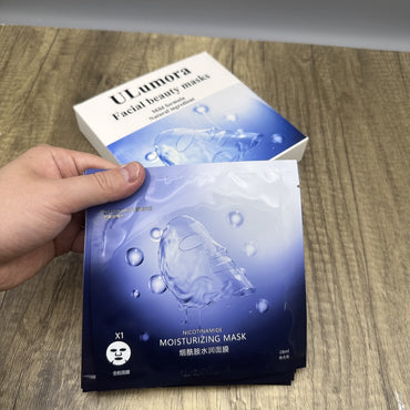 ULumora Advanced Facial Beauty Masks – Hydrate, Repair & Brighten Your Skin with Niacinamide & Hyaluronic Acid