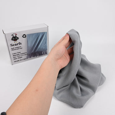 UGLY TIME Cashmere Scarf Gray Ultra Soft Winter Scarves for Men and Women Elegant Fashion Accessory